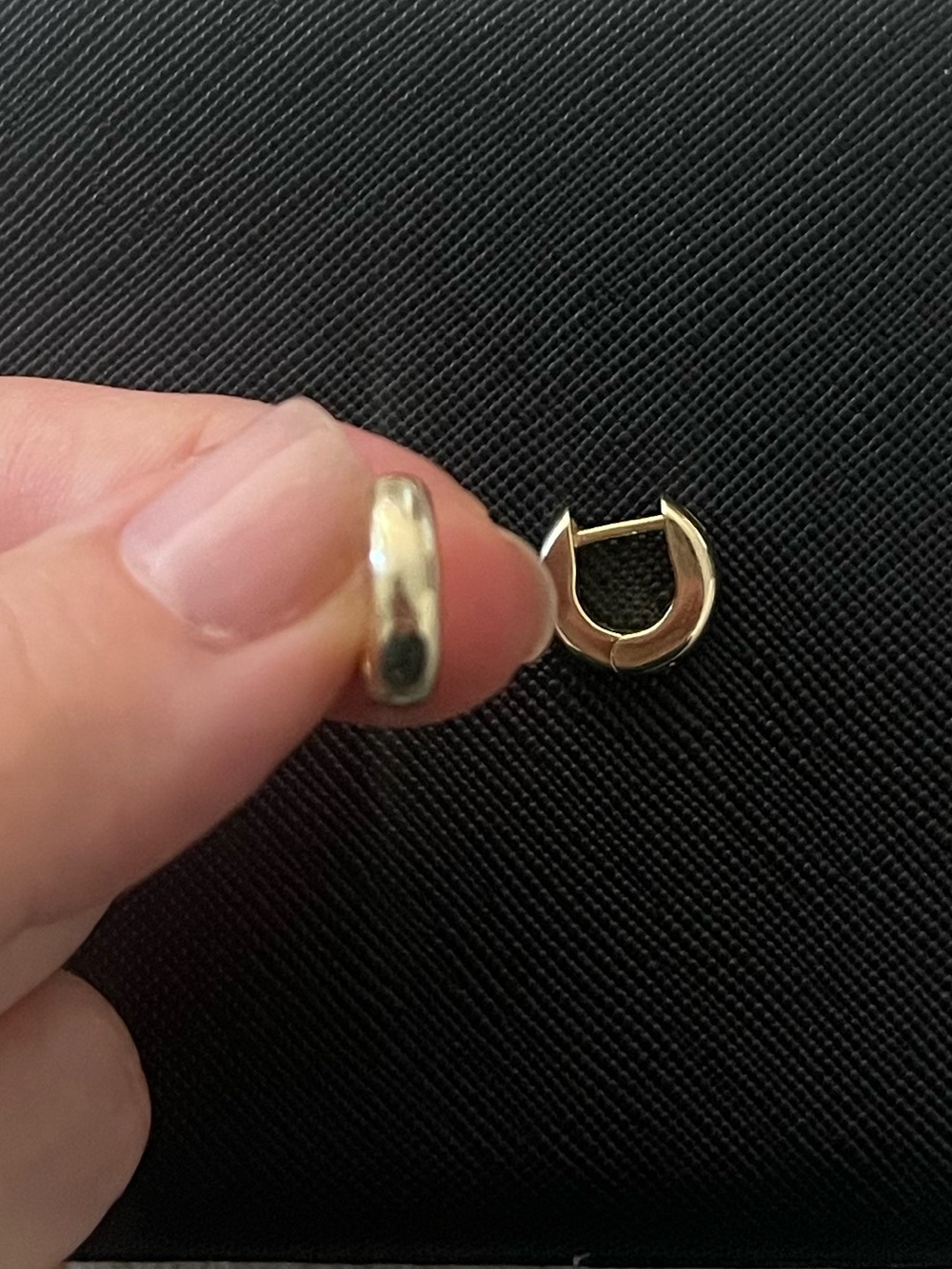 PAVOI 14K Gold Plated Chunky Huggies Earrings